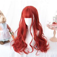 "CHERRY RED LOLITA LONG CURLY" WIG D052008