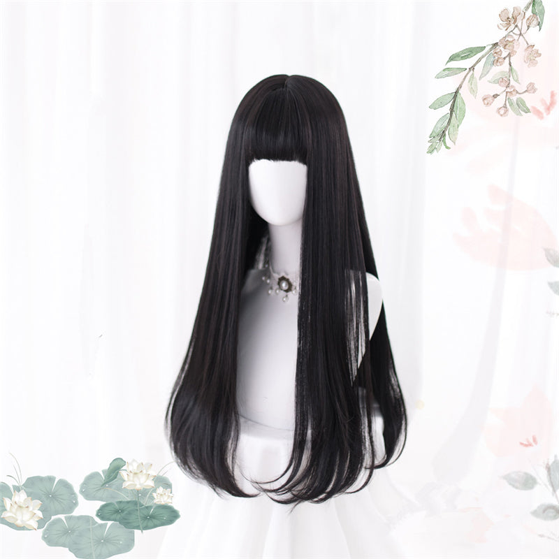 “BLACK LONG STRAIGHT” WIG D052109