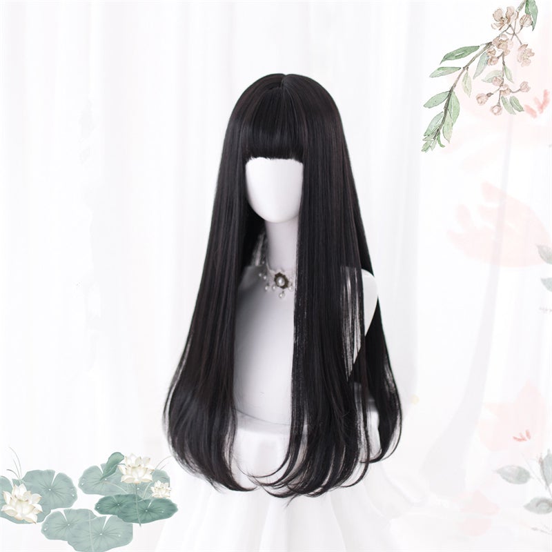 [@montanasroses] “BLACK LONG STRAIGHT” WIG D052109