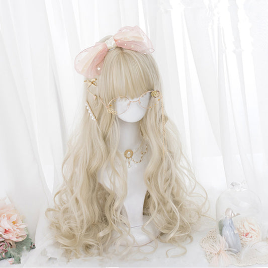 "GOLDEN WAVY CURLY LONG" WIG D051803