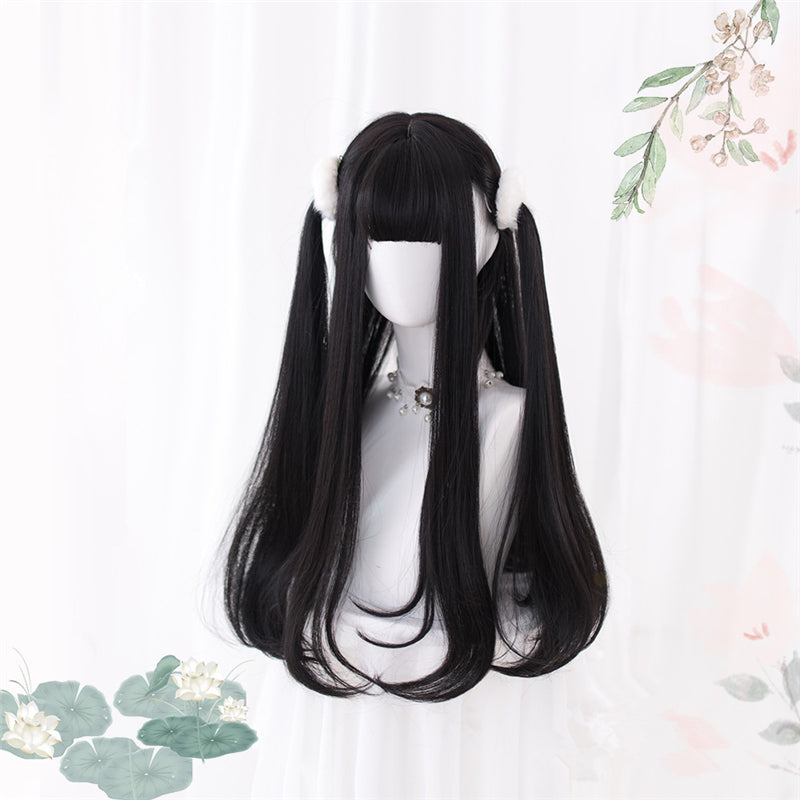 “BLACK LONG STRAIGHT” WIG D052109