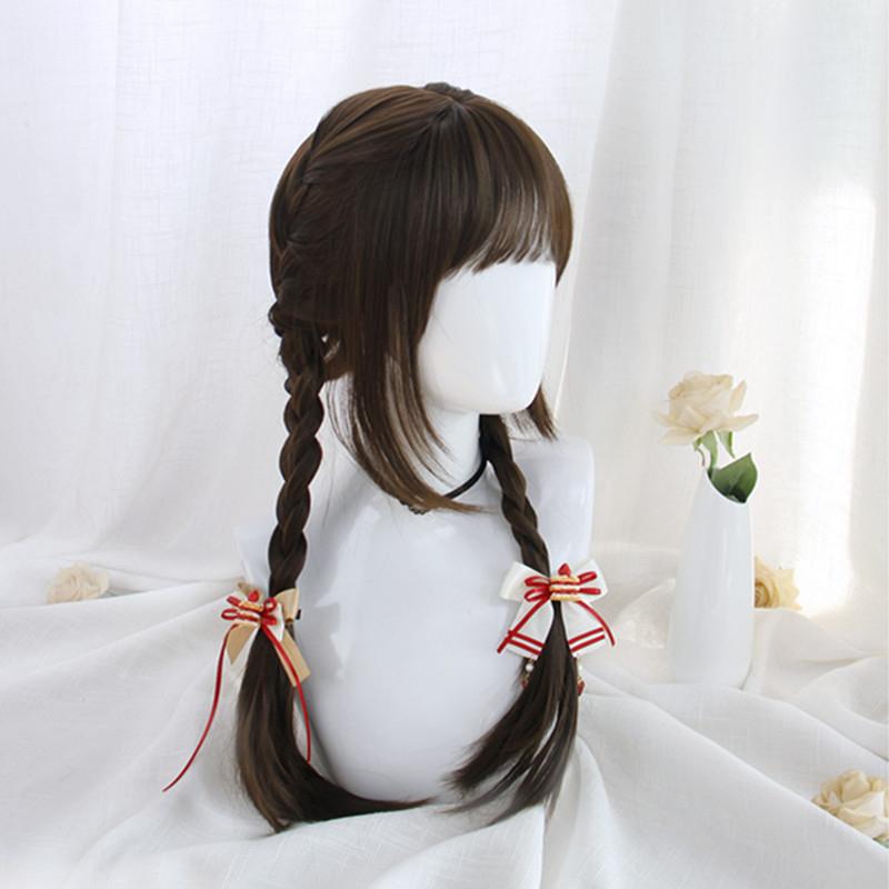 [@kivisiaa] "DARK BROWN BANGS LONG STRAIGHT" WIG D051216