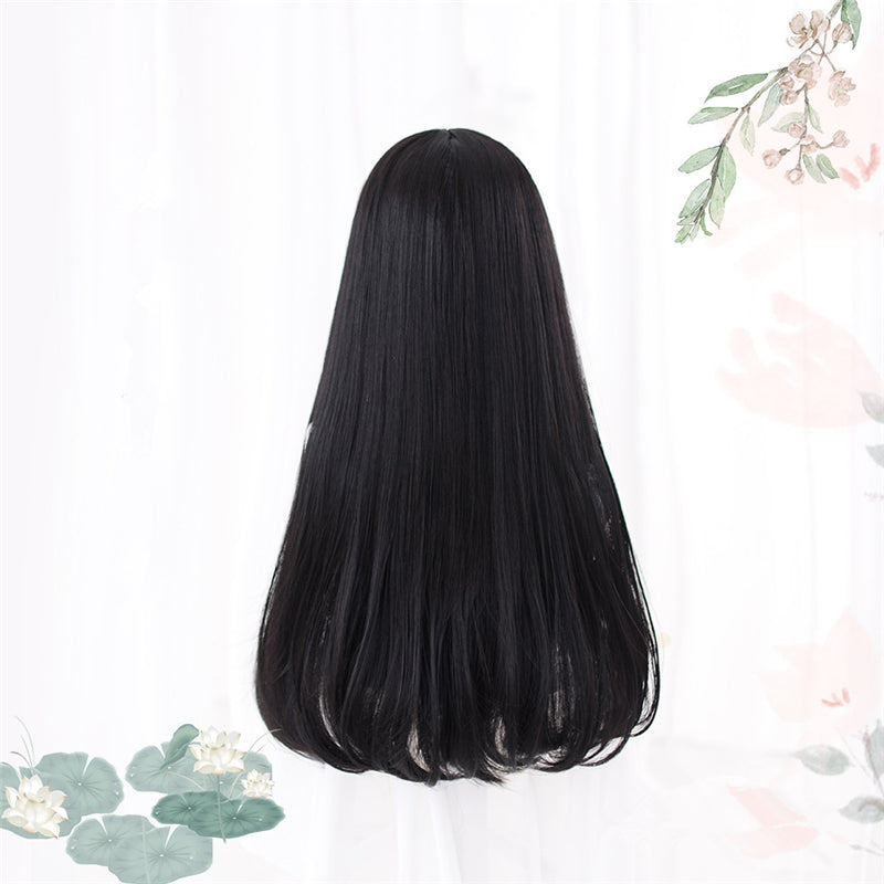 “BLACK LONG STRAIGHT” WIG D052109