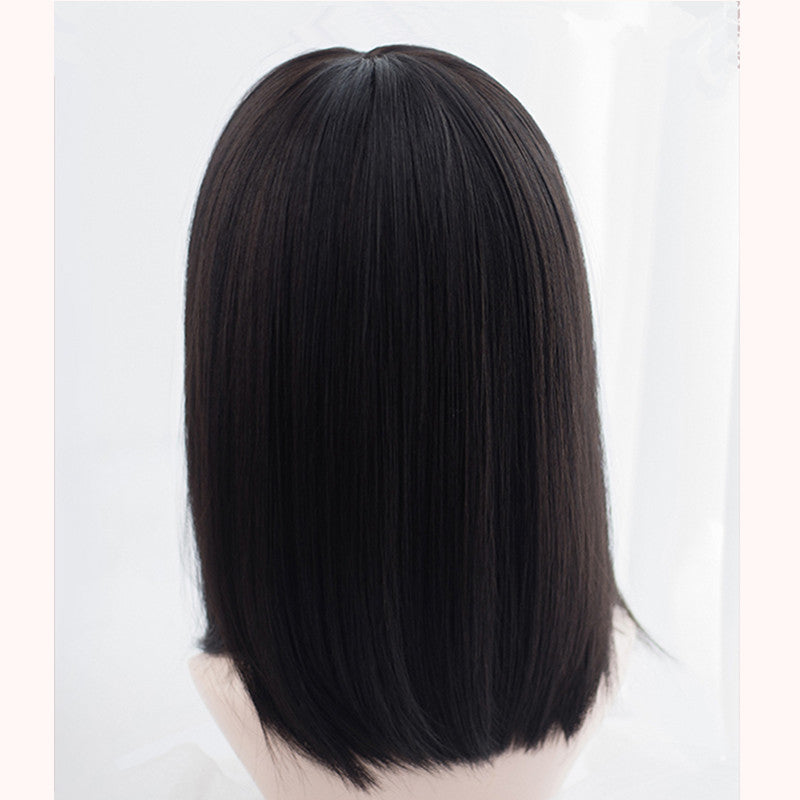 "BLACK/APRICOT PINK LONG STRAIGHT" WIG D051806