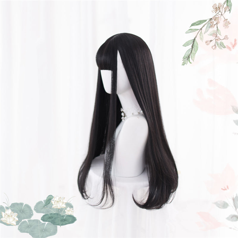 “BLACK LONG STRAIGHT” WIG D052109