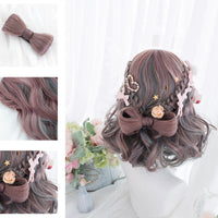 "ROSE PINK GRADIENT CURLY" WIG D052005