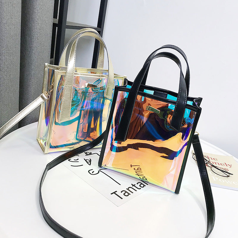"KFASHION TRANSPARENT COLORFUL" SHOULDER BAG D060613