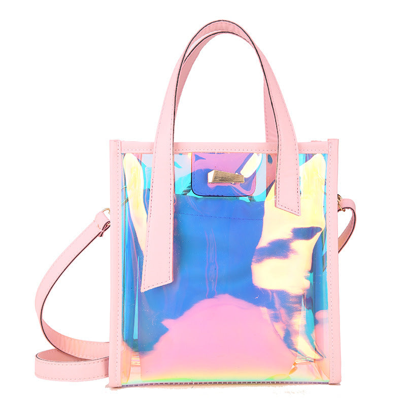 "KFASHION TRANSPARENT COLORFUL" SHOULDER BAG D060613