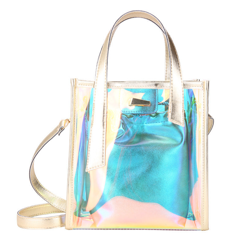 "KFASHION TRANSPARENT COLORFUL" SHOULDER BAG D060613