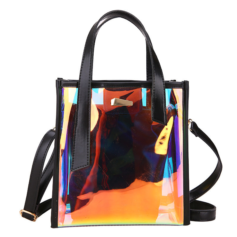 "KFASHION TRANSPARENT COLORFUL" SHOULDER BAG D060613