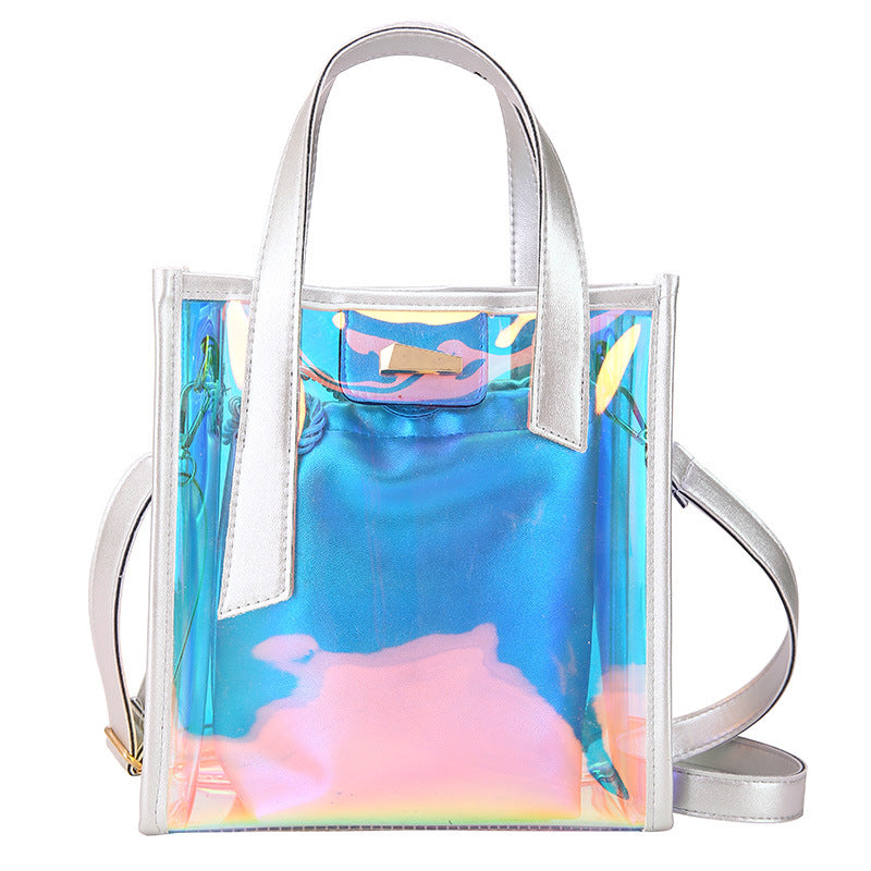 "KFASHION TRANSPARENT COLORFUL" SHOULDER BAG D060613
