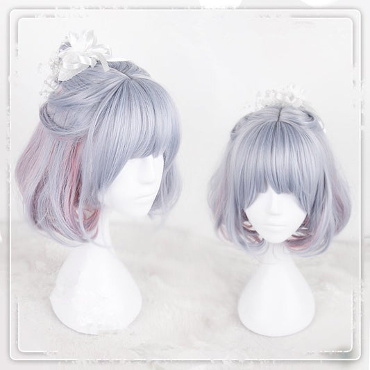 "BLUE DYED PINK SHORT" WIG D071417