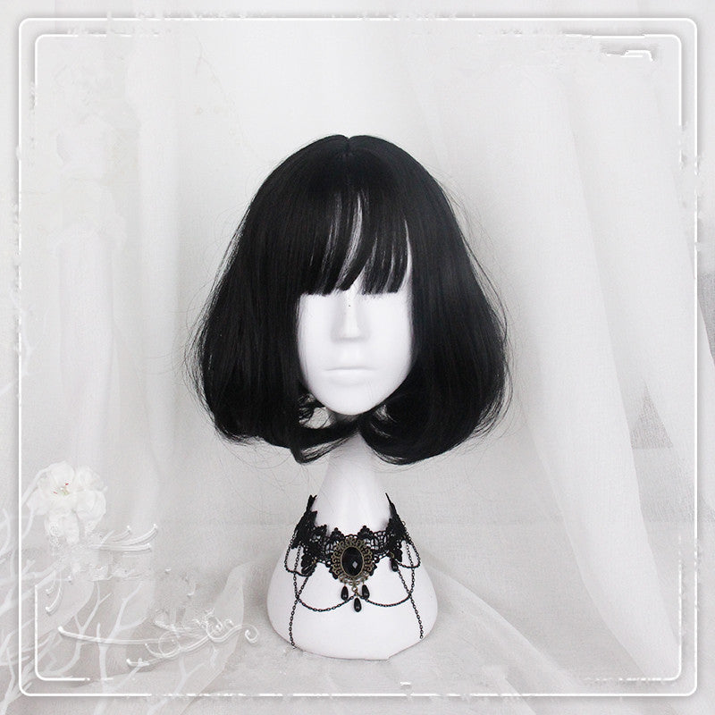 [@leeeexz] "BLACK AIR BANGS SHORT" WIG D071411