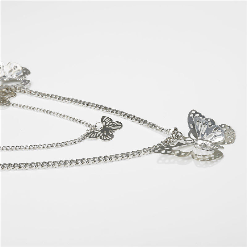 "STEREOSCOPIC BUTTERFLY" BELT PANTS CHAIN D070402