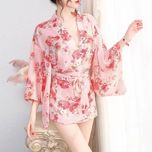 "JFASHION PRINTED BATHROBE" DRESS Y042118