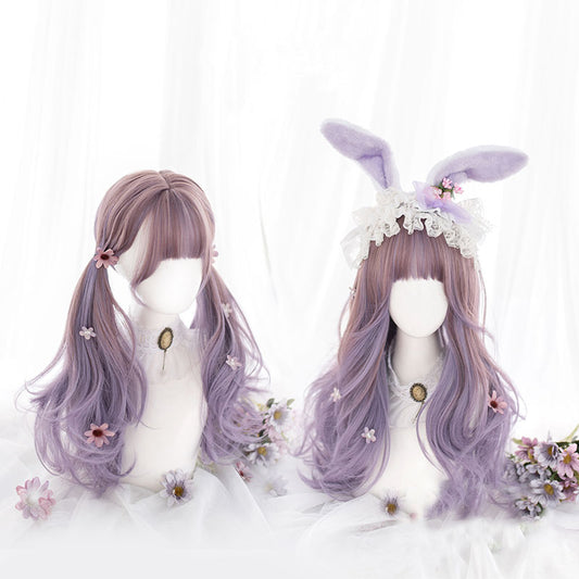 "ROSE PURPLE GRADIENT LONG" WIG D071511