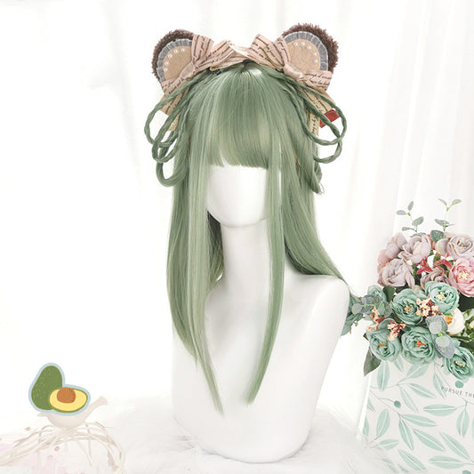 "FRUIT GREEN LONG STRAIGHT" WIG D051522