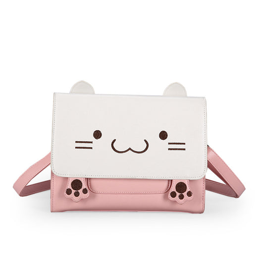 "CUTE CAT EMBROIDERY" SHOULDER BAG D072703