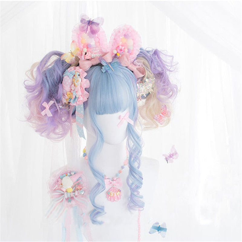 "CANDY COLOR LOLITA LONG CURLY" WIG D072105