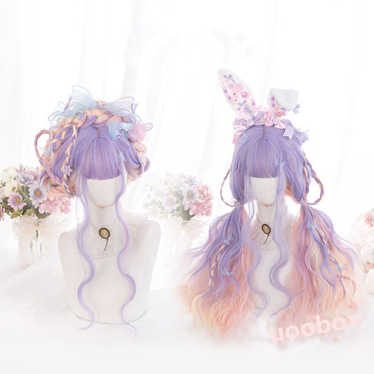 "PURPLE PINK GRADIENT LOLITA LONG" WIG D071510