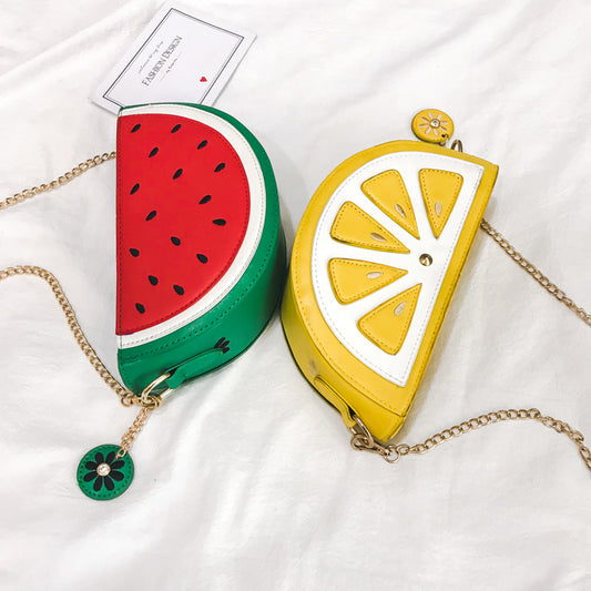"WATERMELON ORANGE" SHOULDER BAG D050810