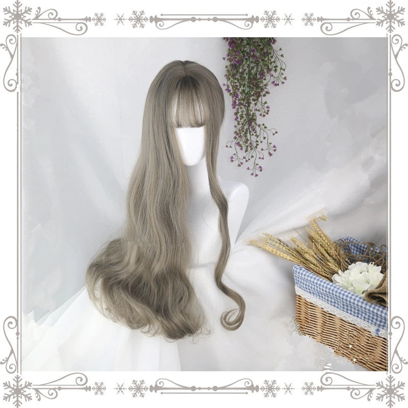 "Aoki gray loli curly long" wig D041621
