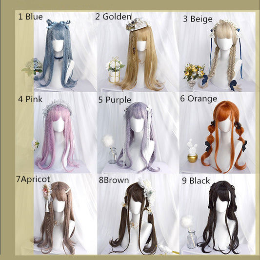 "NINE-COLOR LOLITA MICRO CURLY LONG" WIG D042002