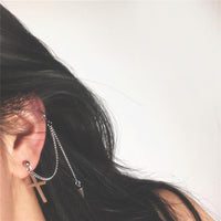 "CROSS EAR BONE CLIP" EARRINGS D042304