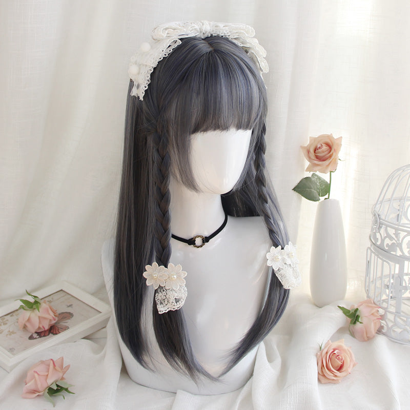 "BLUE GRAY LOLITA LONG" WIG D050411