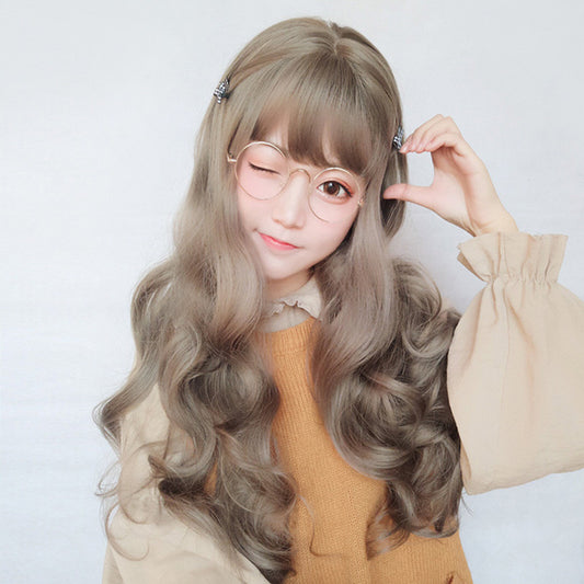 "GREY CUTE BIG WAVY LONG CURLY" WIG D050404