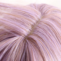 "PURPLE DYED PINK LONG CURLY" WIG D050506