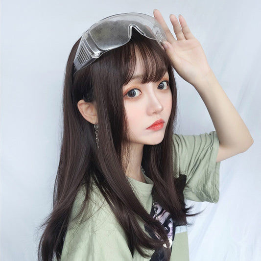 "DARK BROWN SWEET LONG STRAIGHT" WIG D050409