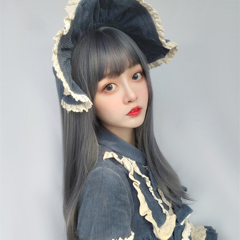 "BLUE GRAY LOLITA LONG" WIG D050411