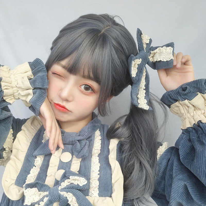 "BLUE GRAY LOLITA LONG" WIG D050411