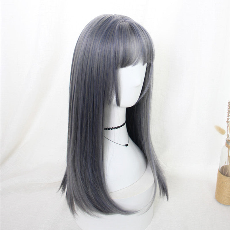 "BLUE GRAY LOLITA LONG" WIG D050411