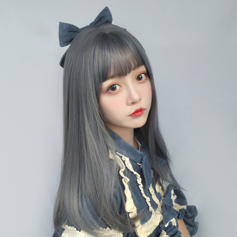 "BLUE GRAY LOLITA LONG" WIG D050411