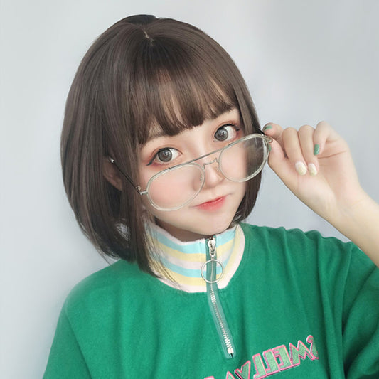 "BROWN CUTE SHORT" WIG D050502