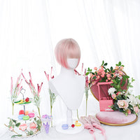 "PINK GRADIENT DOUBLE PONYTAIL CURLY" WIG D071409