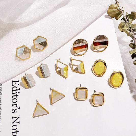 "ACRYLIC GEOMETRIC" EARRINGS D042208