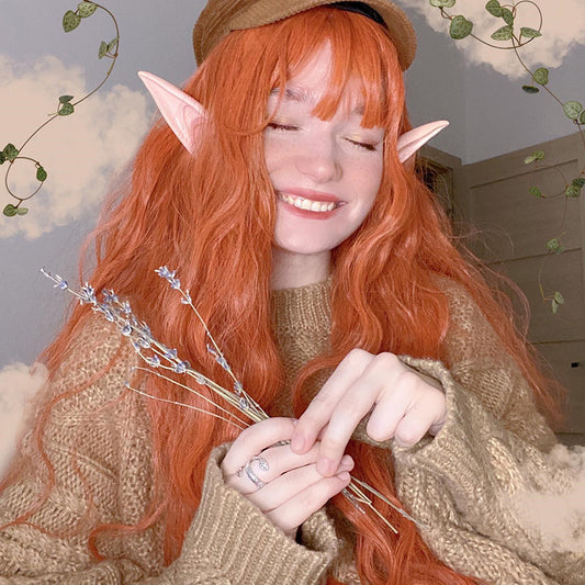 "DIRTY ORANGE CUTE WOOL CURLY" WIG N101304